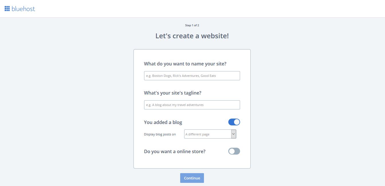 How to create a blog on Bluehost